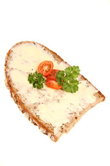 Butterbrot mit Tomaten