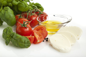 zutaten für tomaten mozzarella salat