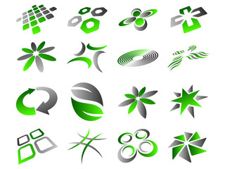 Vector Abstract Logo Icon Design Set