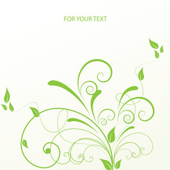 Abstract flowers background with place for your text