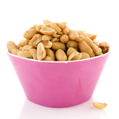 Bowl with peanuts