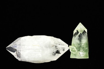 Apophyllite crystals