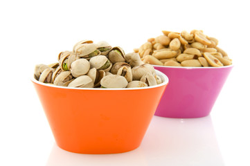 pistachio nuts and peanuts