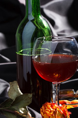 wine and rose.