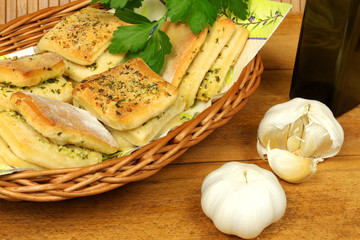 Garlic and parsley buns