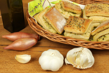 Buns with fresh spices