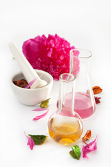 aromatherapy set isolated