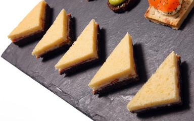 Pain de mie en triangle