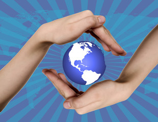 Child is holding Earth