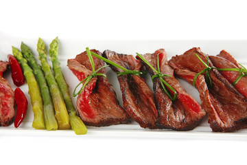beef and asparagus