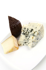 different type of aged cheeses