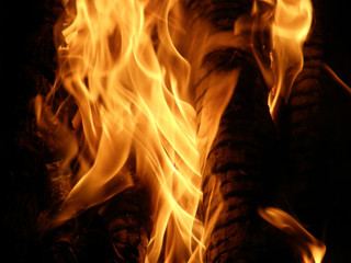 Flames or fire