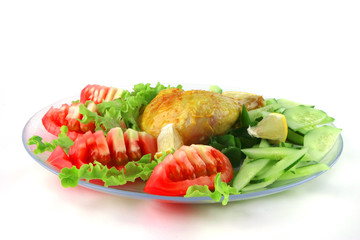 roasted chicken drumstick