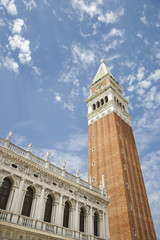 Fototapeta na wymiar Bell Tower at St Mark's Basilica