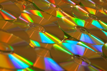 Golden Data CDs or DVDs Background