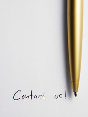 contact us