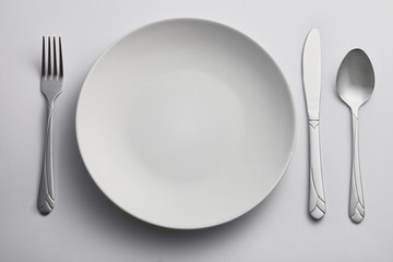 empty kitchen plate