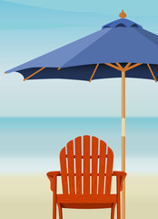 Adirondack Chair at Beac