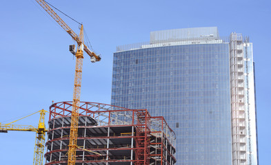 construction of a skyscraper