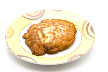 Pfannkuchen auf Teller