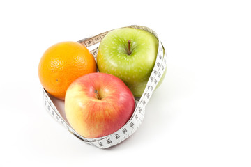 Apple and measure tape