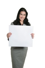 Fototapeta premium Blank copy space businesswoman copyspace