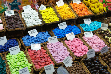 sweets at the boqueria market in Barcelona