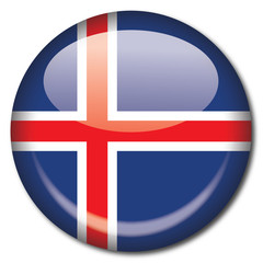 Chapa bandera Islandia