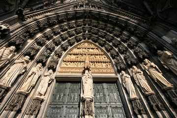 Cologne cathedral taken with fish eye lens