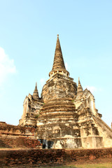 Fototapeta premium 世界遺産 アユタヤー ワット・プラ・シー・サンペート