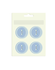 buttons on packaging