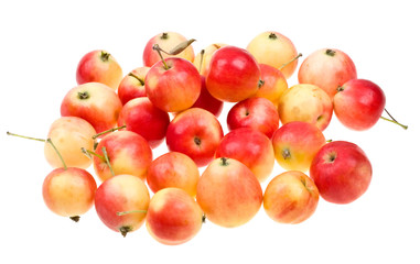 Fresh natural apples isolated on white