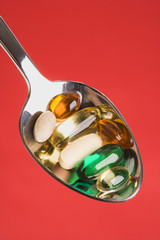 Spoonful of Pills. Isolated