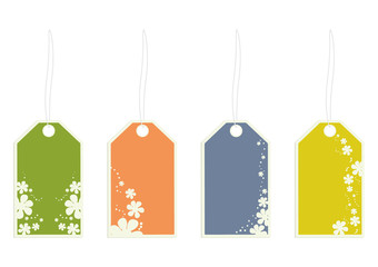 flower gift tags