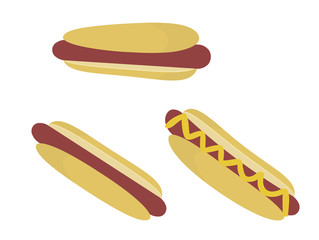 hot dogs isolated