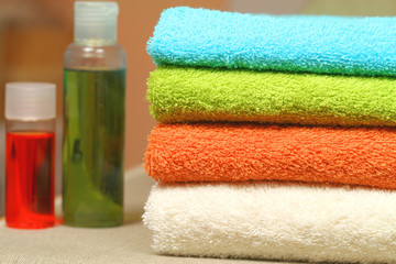 Obraz na płótnie Canvas Colorful towels