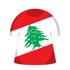 maillot liban drapeau lebanon flag