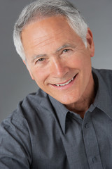 Studio Portrait Of Senior Man