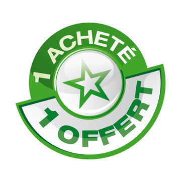 icone / bouton " un achete / un offert "