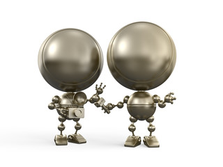 Reporter takes interview with famous photographer