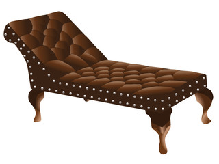 Psychologist's couch vector