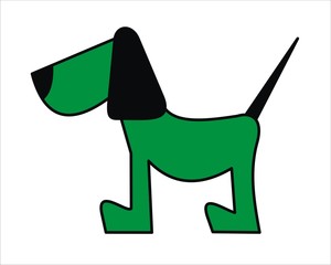perro verde