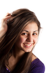 Fototapeta premium Attractive brunette girl