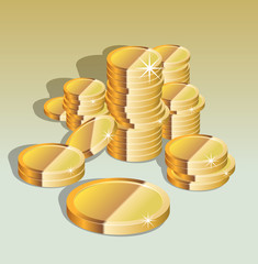 money coins profit