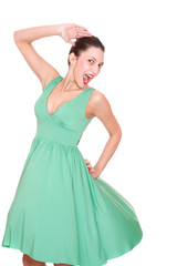 Naklejka premium Portrait of a fresh and lovely woman