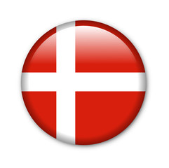 Obraz premium Button Nationalfarben Dänemark