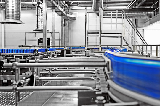 Empty Cans In A Factory