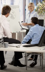 Obraz premium Businessteam working in office