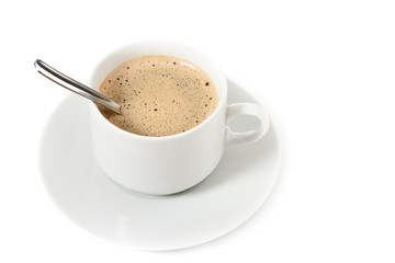 cup of coffee isolated