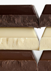 Black, Brown and White Chocolate